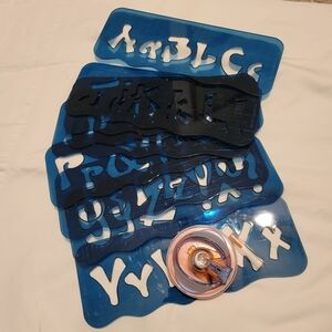 Fiskars Shape Cutter with Alphabet Stencil Set